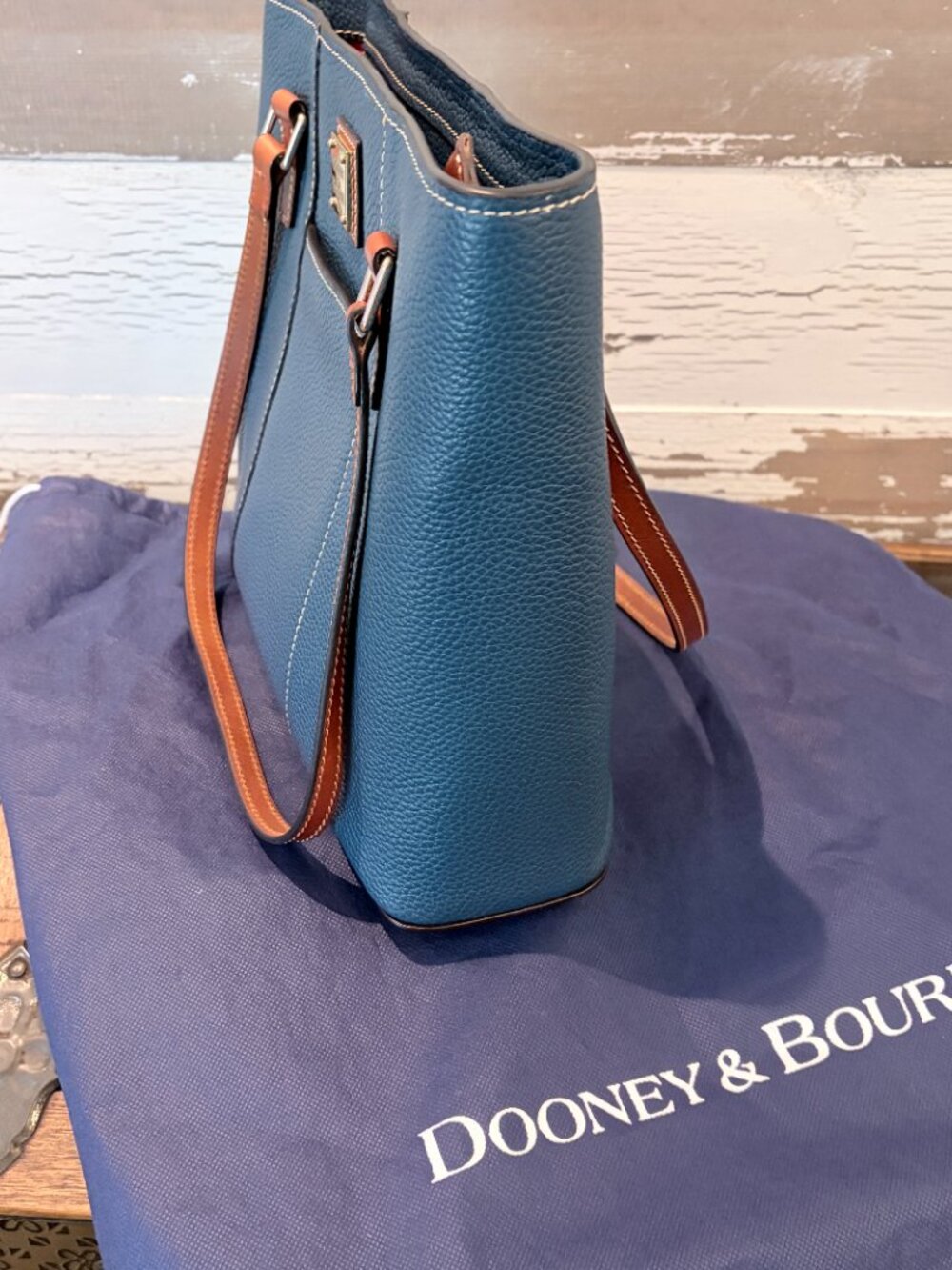 Dooney & Bourke Pebble Grain Lexington Leather Tote - Picture 2 of 4